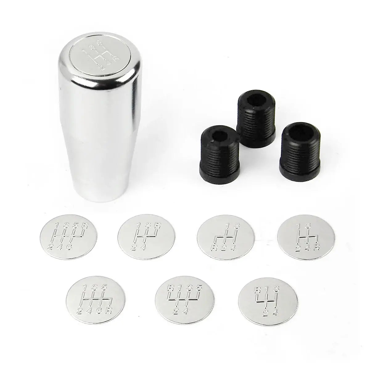 SAAS Billet Gear Knob Brushed Alum 8 Shift Patterns SGK3403FS - view 2