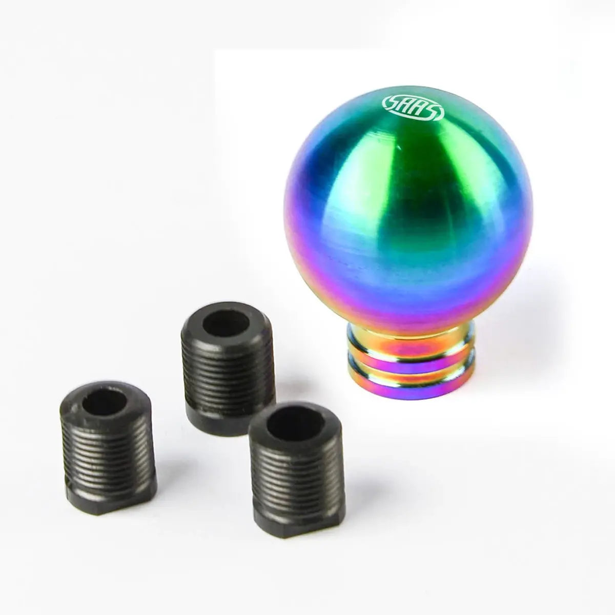 SAAS Billet Gear Knob Neo Titanium Finish Ball Weighted SGK4005 - view 3