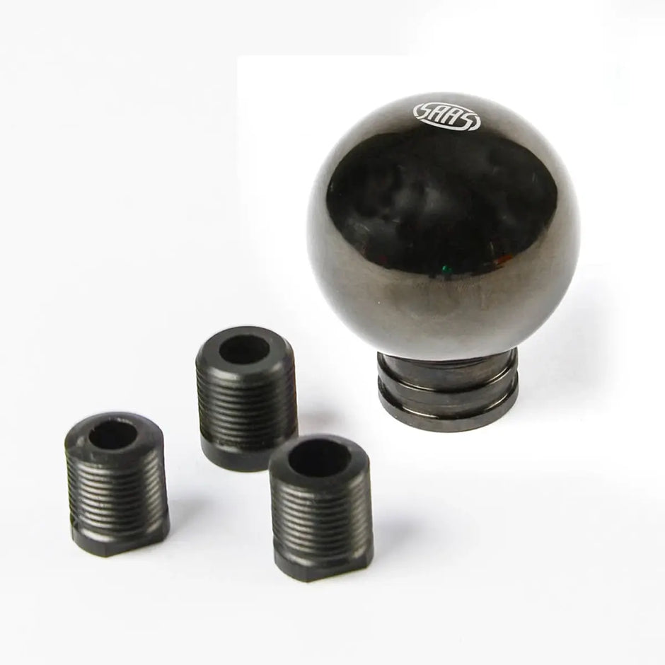 SAAS Billet Gear Knob Black Chrome Ball Weighted SGK4006 - view 3