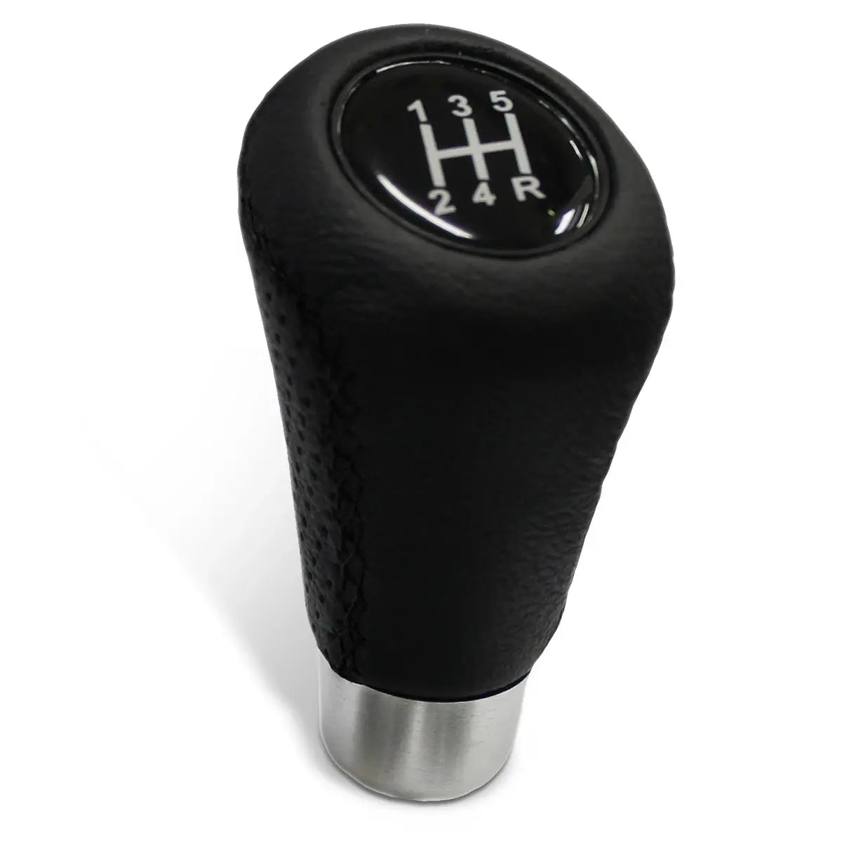 SAAS Leather Gear Knob Black-Black Stitch With 8 Shift Patterns SGKBL - view 1