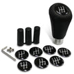SAAS Leather Gear Knob Black-Black Stitch With 8 Shift Patterns SGKBL - view 2