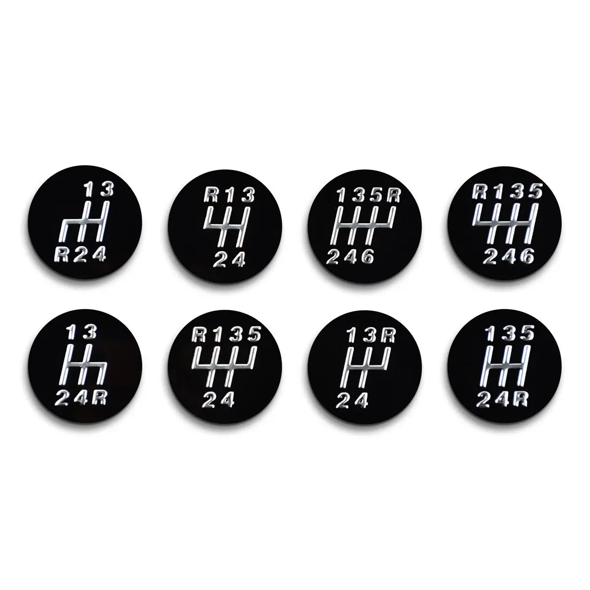 SAAS Leather Gear Knob Black Ball with 8 Shift Patterns SGKRB - view 3