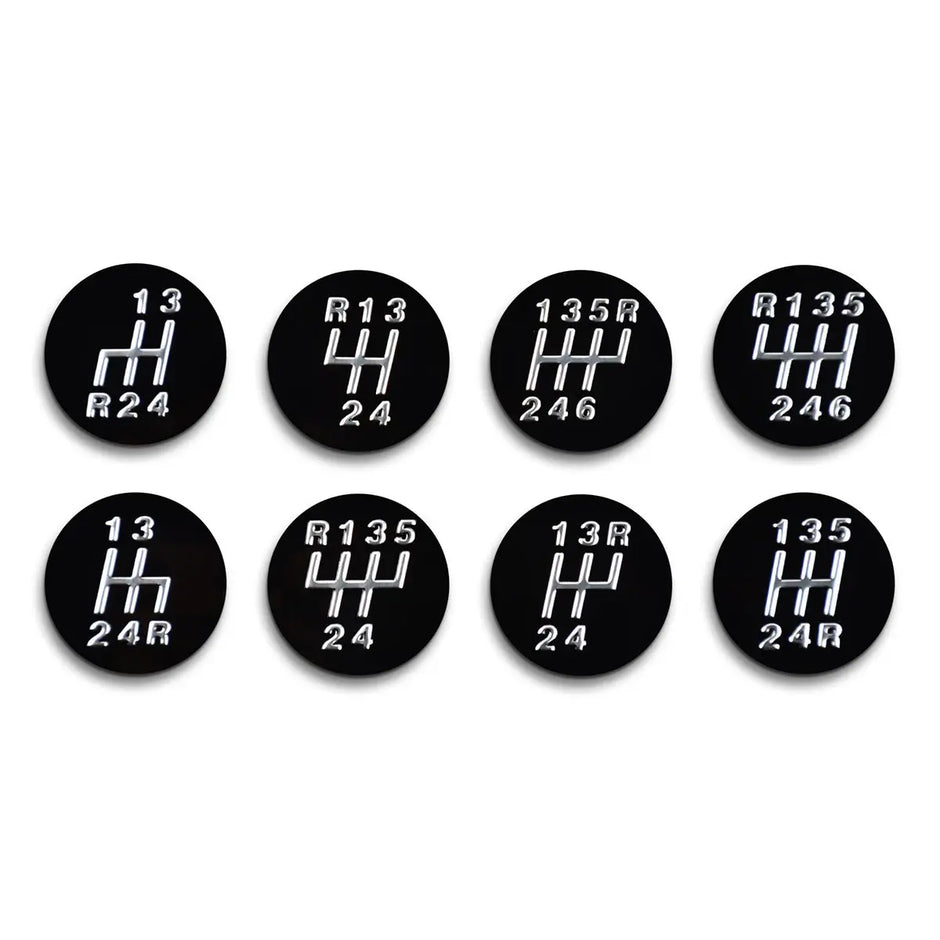 SAAS Leather Gear Knob Black Ball with 8 Shift Patterns SGKRB - view 3