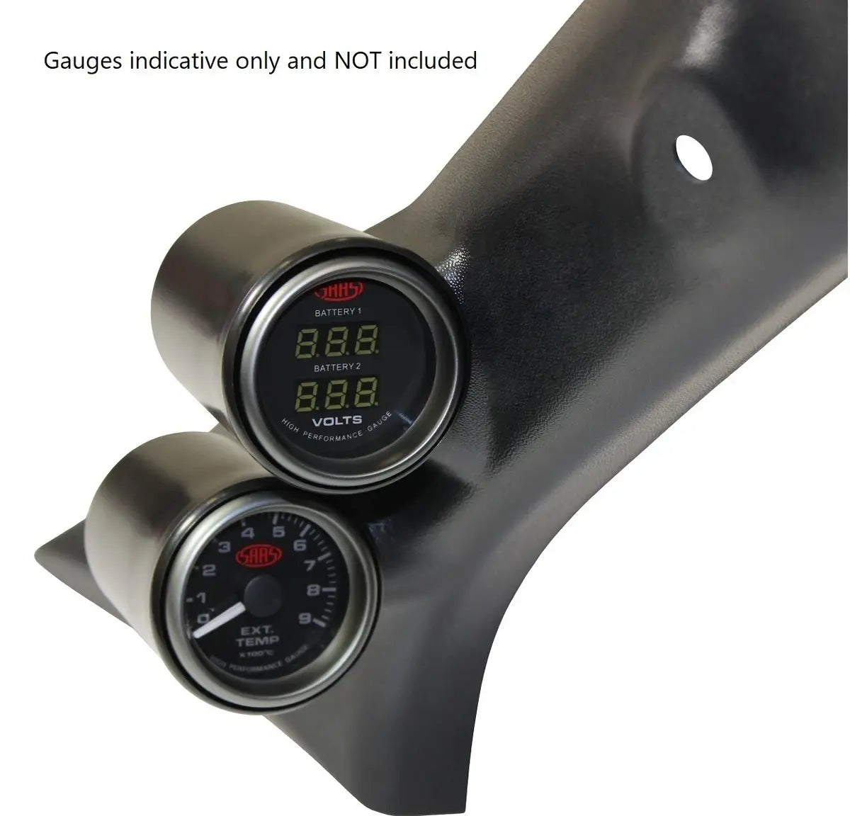 SAAS Gauge Pillar Pod Hilux 2005 - 2015 KUN Series SGP1101 - view 2