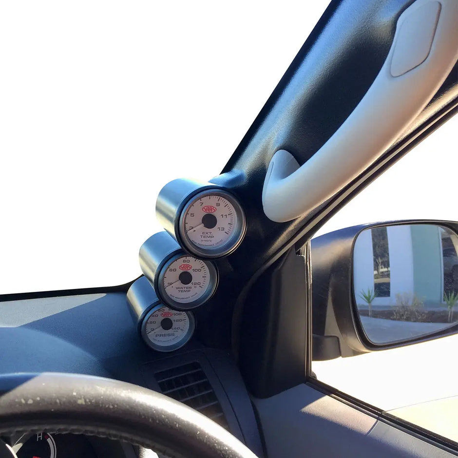 SAAS 3 Gauge Pillar Pod Hilux 2005 - 2015 KUN Series SGP1104 - view 2