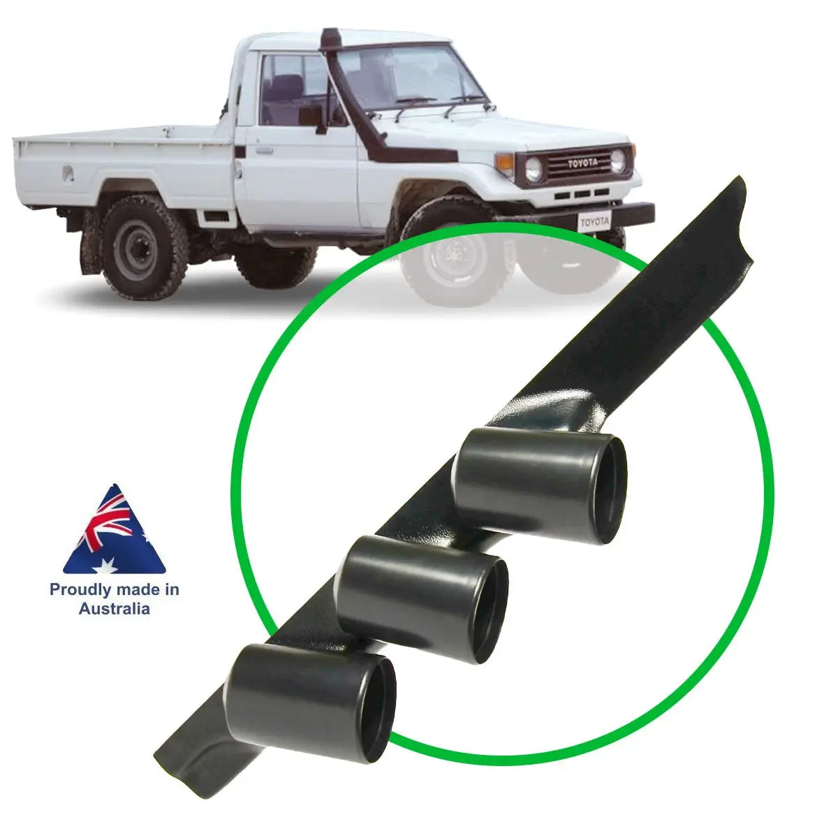 SAAS 3 Gauge Pillar Pod Landcruiser 1985 - 1999 75 Series SGP1210 - view 1
