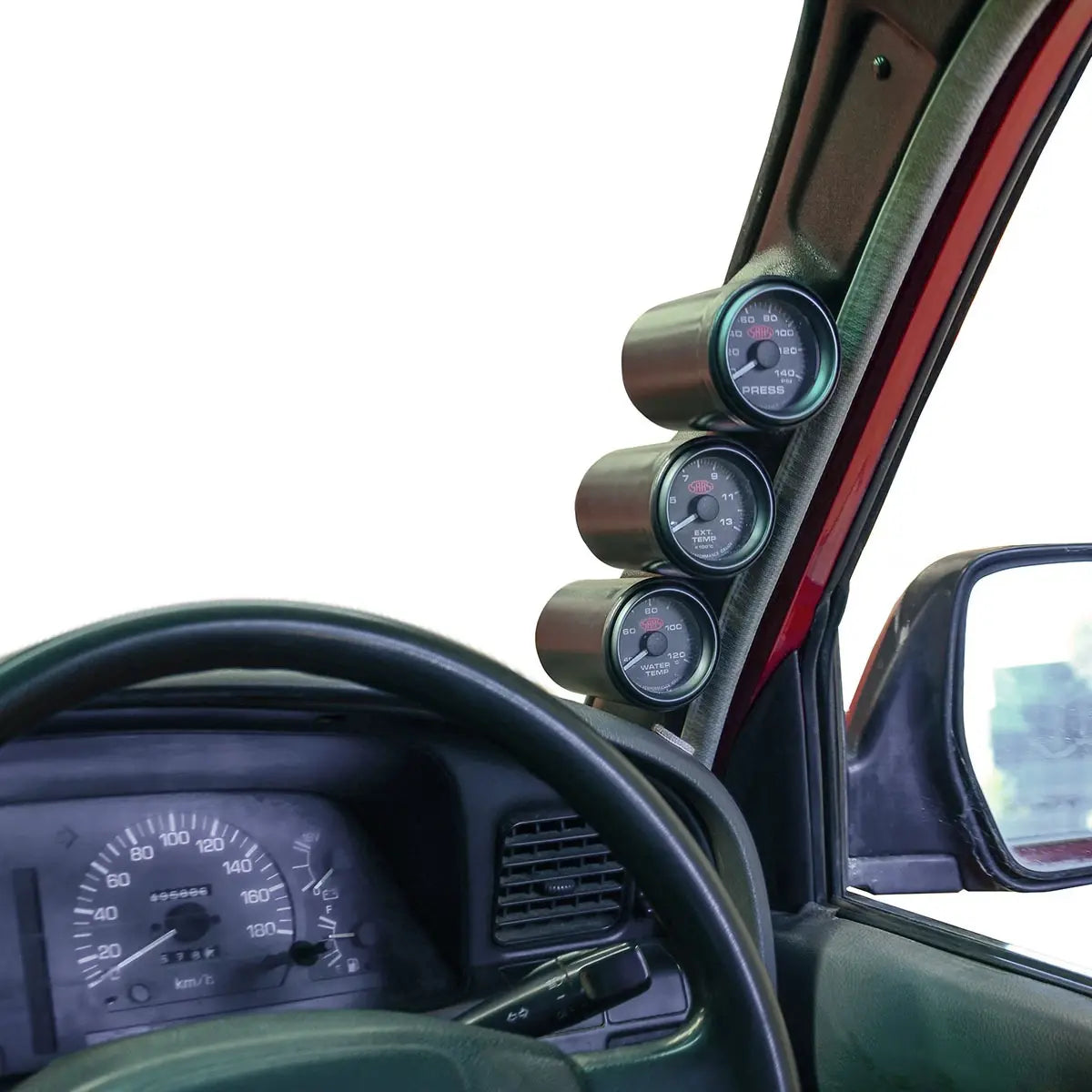 SAAS 3 Gauge Pillar Pod Landcruiser 80 Series 1990 - 1998 SGP1212 - view 2