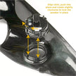 SAAS Gauge Pillar Pod Ford Ranger PY 2022 - On Lt Grey Painted Tweeter Grille SGP2104SLG - view 5