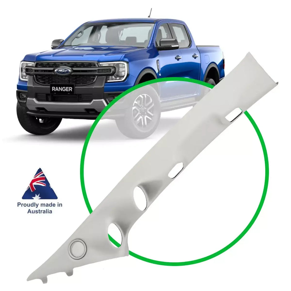 SAAS Gauge Pillar Pod Ford Ranger PY 2022 - On Lt Grey Painted Tweeter Grille SGP2104SLG - view 1