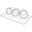 SAAS Triple Gauge Dash Pod VE Berlina/Calais 2006 - 2010 Series I SGP5105 - view 4