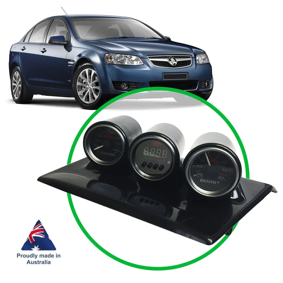 SAAS Triple Gauge Dash Pod VE Berlina/Calais 2006 - 2010 Series I SGP5105 - view 1