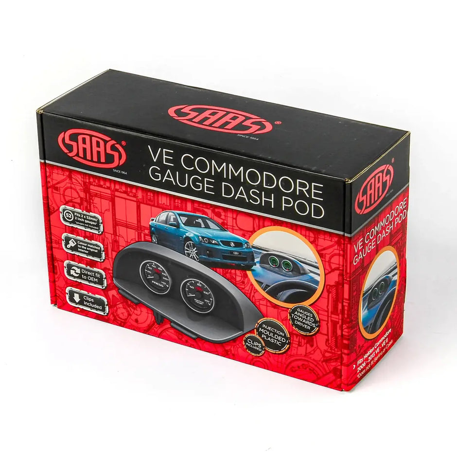 SAAS Gauge Dash Pod Commodore 2006 - 2013 VE - VE II 2 X 52MM SGP5114 - view 8
