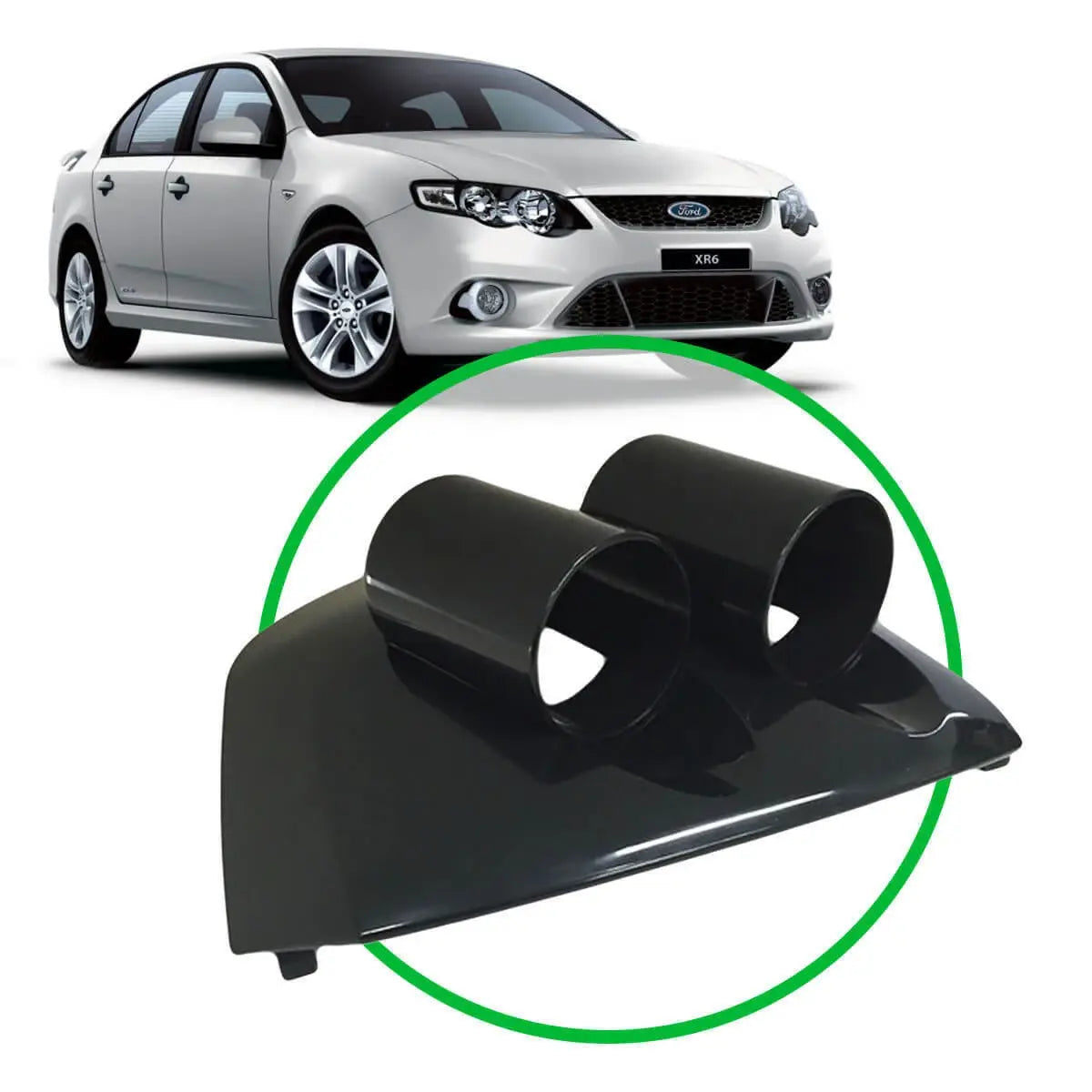 SAAS Dash Gauge Pod Falcon FG Series I Small Screen Black 2 x 52mm SGPFG - view 1