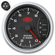 SAAS Tachometer 0-8K Shiftlite 3-3/4 Muscle Series II Black 12V SGTAC334BS2 - view 1