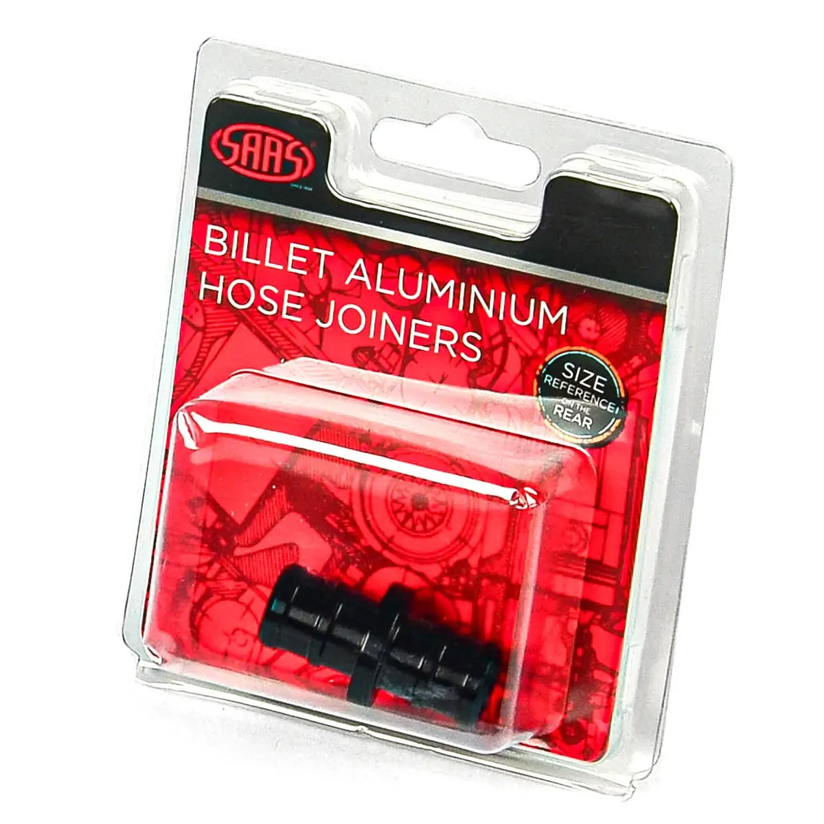 SAAS Hose Joiner Billet Aluminium Black 14mm (9/16