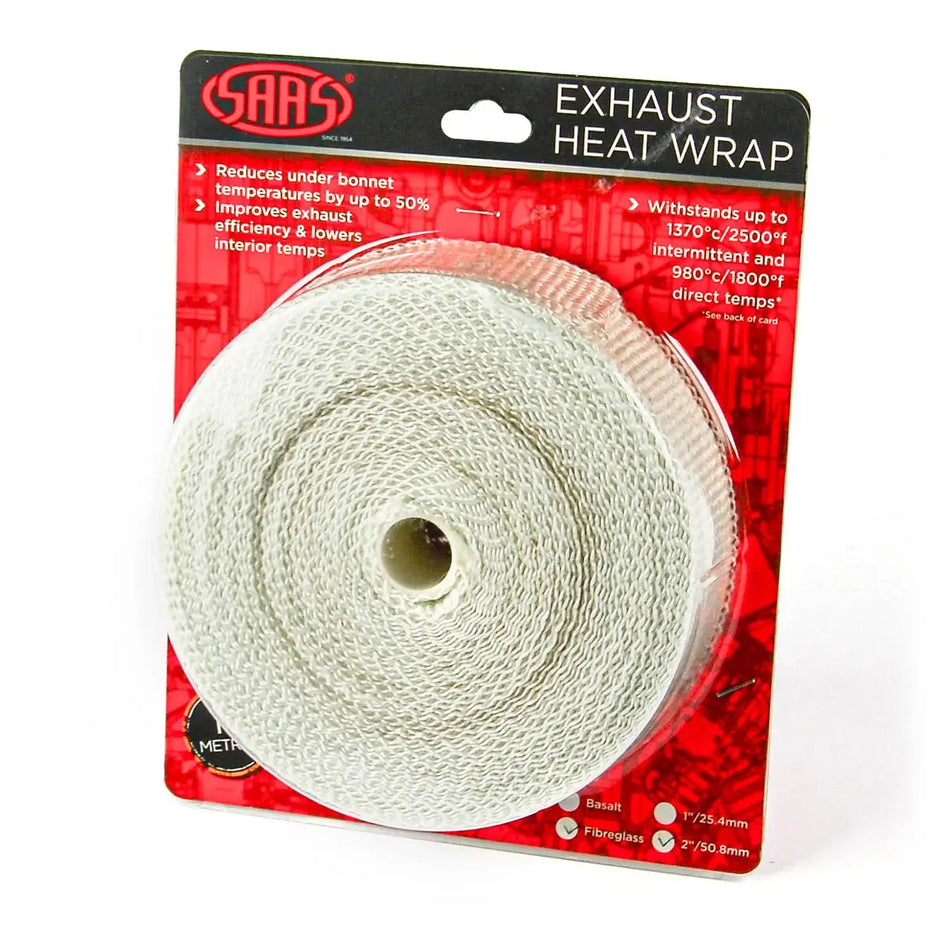 SAAS Exhaust Wrap Fibreglass 50mm (2in) x 15m SHWF5015 - view 1