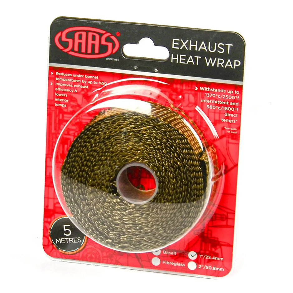 SAAS Exhaust Wrap Basalt Titanium 25mm (1in) x 5m SHWT2505 - view 1