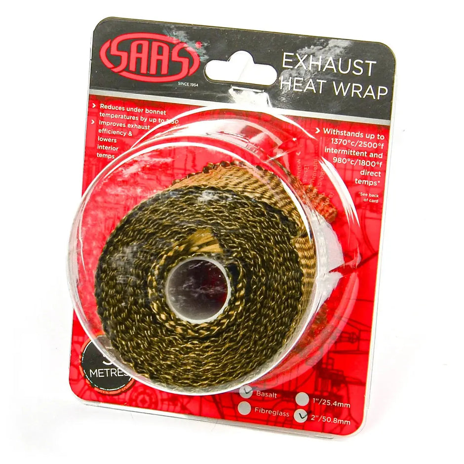 SAAS Exhaust Wrap Basalt Titanium 50mm (2in) x 5m SHWT5005 - view 1