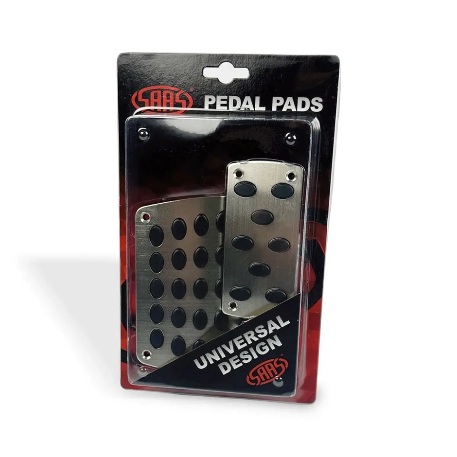 SAAS Pedal Pad Kit Chrome Black Auto SPKA8556 - view 3