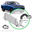 SAAS Toyota Hilux 2.4L 2.8L 1GD 2GD Silicone Intercooler Pipe Cold Side 2015 - 2020 SSH1101 - view 1