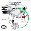 SAAS Toyota Hilux 3.0L 1KD-FTV 2005-2015 Silicone Intercooler Pipe Cold Side SSH1111 - view 6