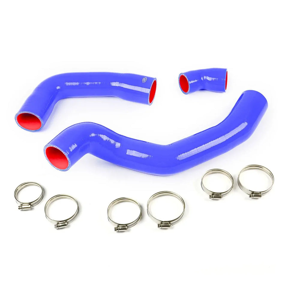 SAAS Ford Ranger/Mazda BT50 3.2L 3 Piece Silicone Blue Hose and Clamp Intercooler Upgrade Kit 2011 - 2022 SSH2101E-KIT - view 2