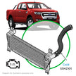 SAAS Ford Ranger/Mazda BT50 3.2L Silicone Intercooler Pipe Cold Side 2011 - 2022 SSH2101 - view 1