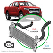 SAAS Ford Ranger/Mazda BT50 3.2L 2 Piece Silicone Intercooler Upgrade Kit 2011 - 2022 SSH2104-KIT - view 1