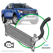 SAAS Ford Ranger/Mazda BT50 2.2L Silicone Intercooler Cold Side Pipe 2011-On SSH2201 - view 1