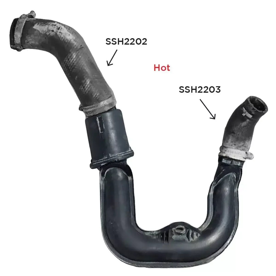SAAS Ford Ranger/Mazda BT50 2.2L 110kW 3 Piece Silicone Blue Hose and Clamp Intercooler Kit 2011 - 2022 SSH2205E-KIT - view 5