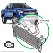 SAAS Ford Ranger 2.2L 110kW Silicone Hot Side Turbo to Int Pipe 2012-2015 SSH2205 - view 1