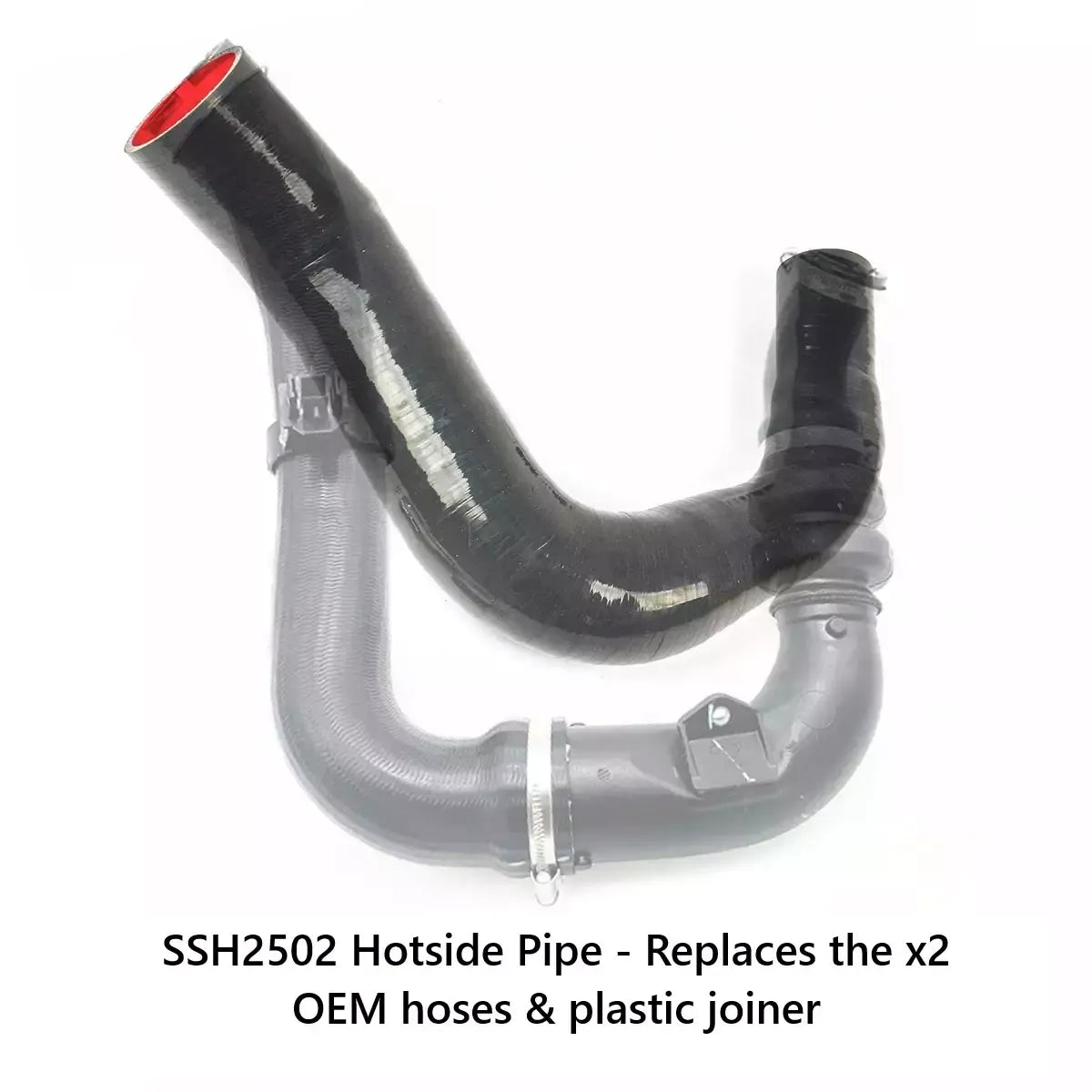 SAAS Ford Everest UA-UA2 3.2L Silicone Intercooler Pipe Hot Side 2015-2020 SSH2502 - view 6