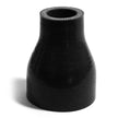 SAAS Straight 4 Ply Silicone Reducer 25mm x 51mm x 76mm Black SSH255176 - view 1