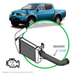 SAAS Mitsubishi Triton 2.5L 3.2L ML-MN Silicone Intercooler to Intake Pipe Lower Cold Side SSH3101 - view 1