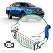 SAAS Mitsubishi Triton MQ - MR, Pajero Sport QE - QF 2.4L Cold Side Silicone Blue Intercooler SSH3201E - view 1