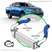 SAAS Mitsubishi Triton MQ-MR, Pajero Sport QE-QF 2.4L Hot Side Silicone Blue Intercooler SSH3202E - view 4