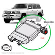 SAAS Nissan GU Patrol Y61 ZD30 CRD Hot Side from Mid Pipe to Intercooler SSH4208 - view 1