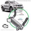SAAS Nissan Navara D23 NP300 2.3 Hot Side Intercooler Hose SSH4314 - view 5