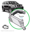 SAAS Nissan Navara/Pathfinder D40 YD25 2.5 Cold Side from Intercooler SSH4316 - view 1