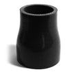SAAS Straight 4 Ply Silicone Reducer 51mm x 63mm x127mm Black SSH5163127 - view 1