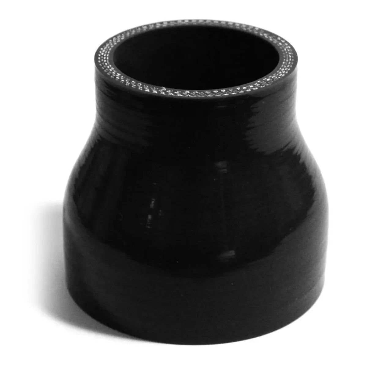 SAAS Straight 4 Ply Silicone Reducer 51mm x 70mm x 76mm Black SSH517076 - view 1
