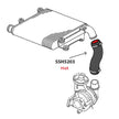 SAAS Holden Rodeo RC Colorado 2010 - 2012 4JJ1 Intercooler Hot Side Silicone SSH5203 - view 6