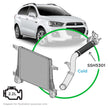 SAAS Holden Captiva CG 2.2L 2011 - 2021 Silicone Intercooler Pipe Cold T/Body SSH5301 - view 1