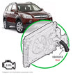 SAAS Holden Captiva TD CG 2.0 07-11 Hot Side from Turbo to Joiner SSH5313 - view 1