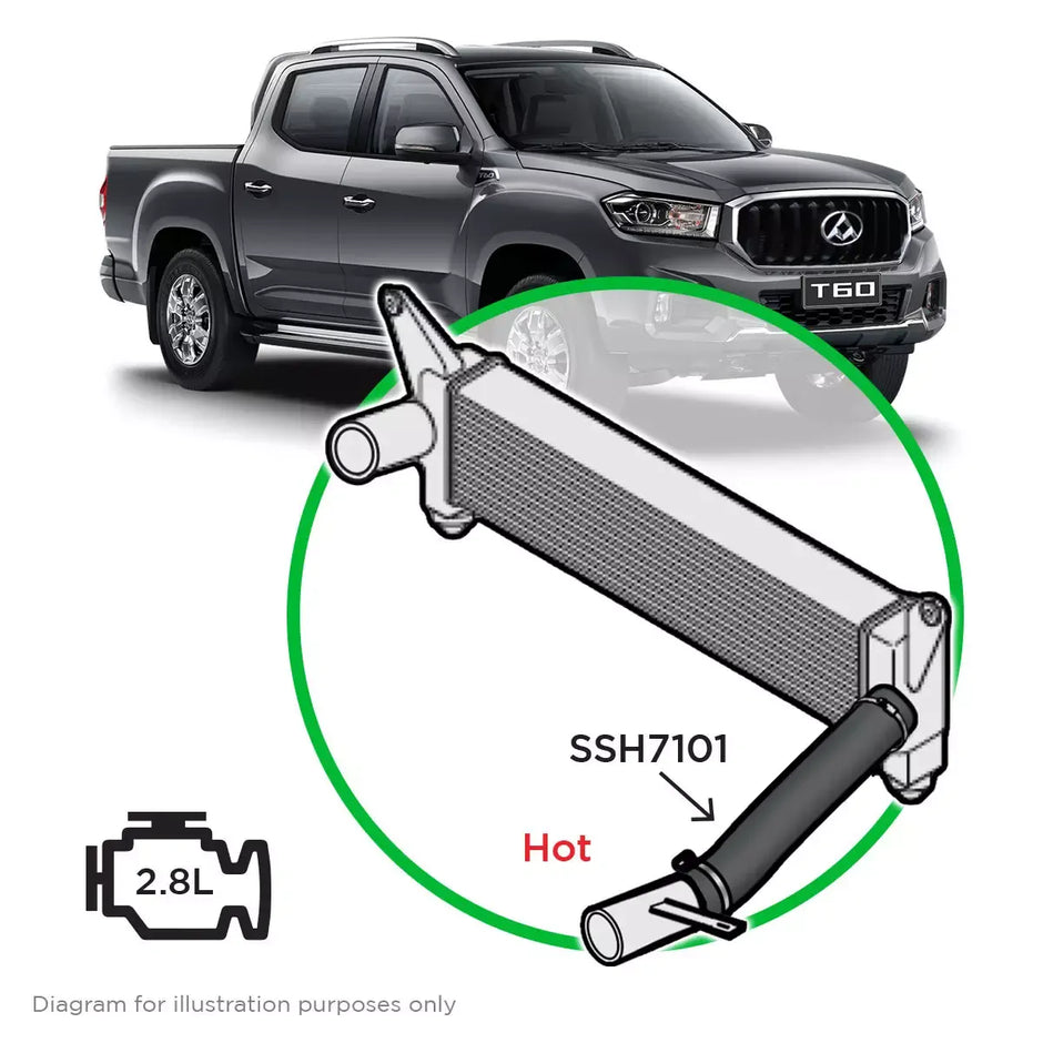 SAAS LDV T60 2.8 2017-21 Hot Side Intercooler to Joiner Pipe SSH7101 - view 1