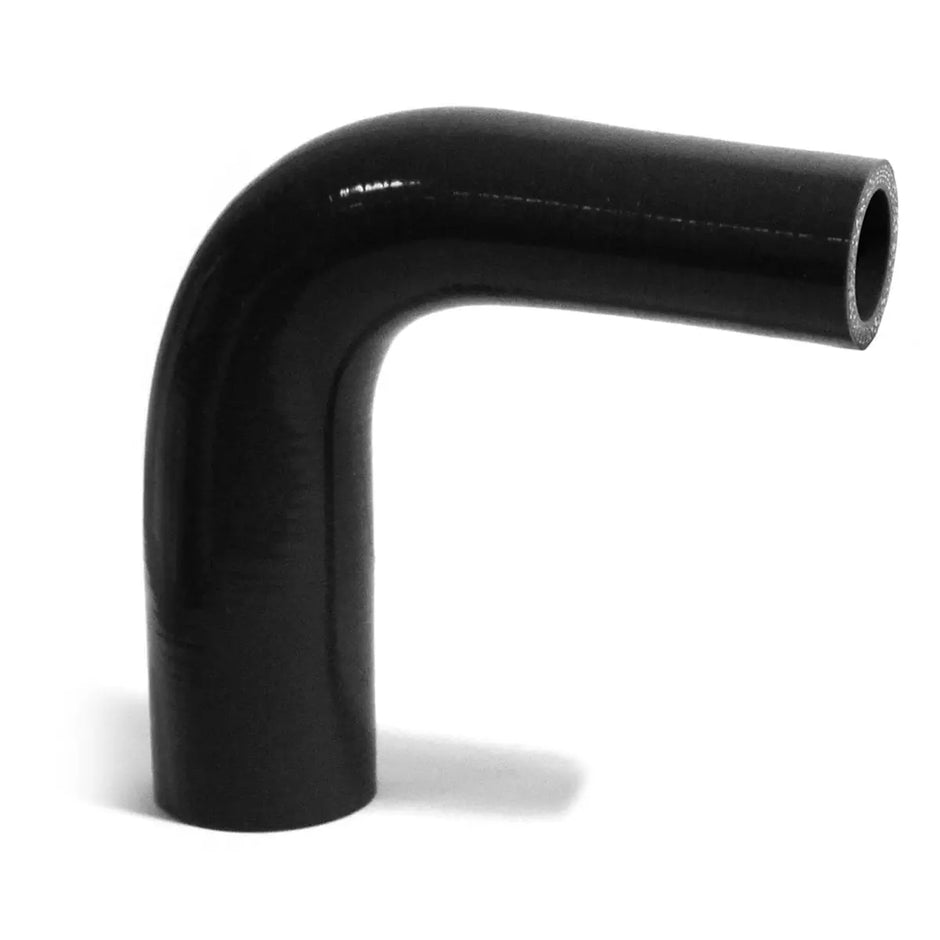 SAAS 90Deg 4 Ply Silicone Reducer 25mm x 38mm Black SSH902538 - view 1