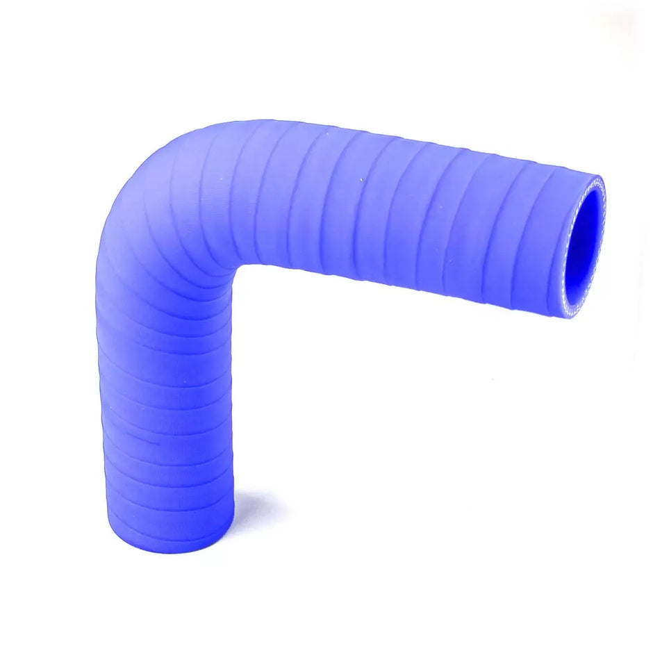 SAAS 90Deg Silicone Coolant Hose 38mm x 38mm 150mm Leg Length Fabric Wrap SSH9038150E - view 1
