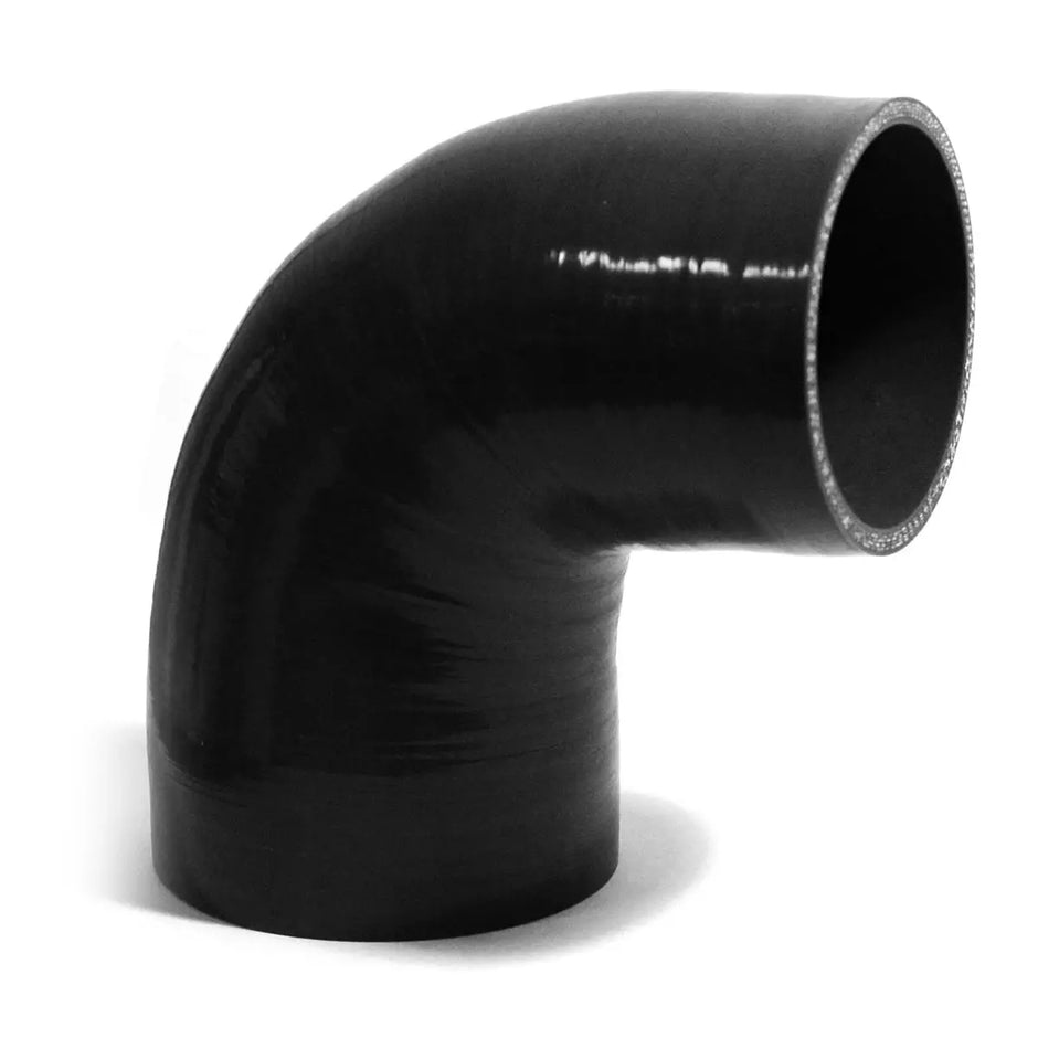 SAAS 90Deg 4 Ply Silicone Reducer 76mm x 102mm Black SSH9076102 - view 1
