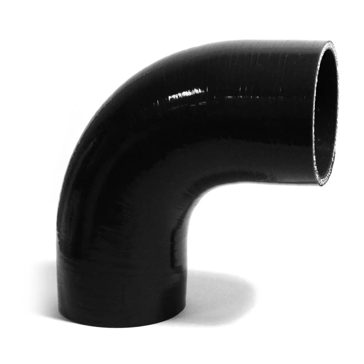 SAAS 90Deg 4 Ply Silicone Hose 76mm x 76mm Black SSH907676 - view 1