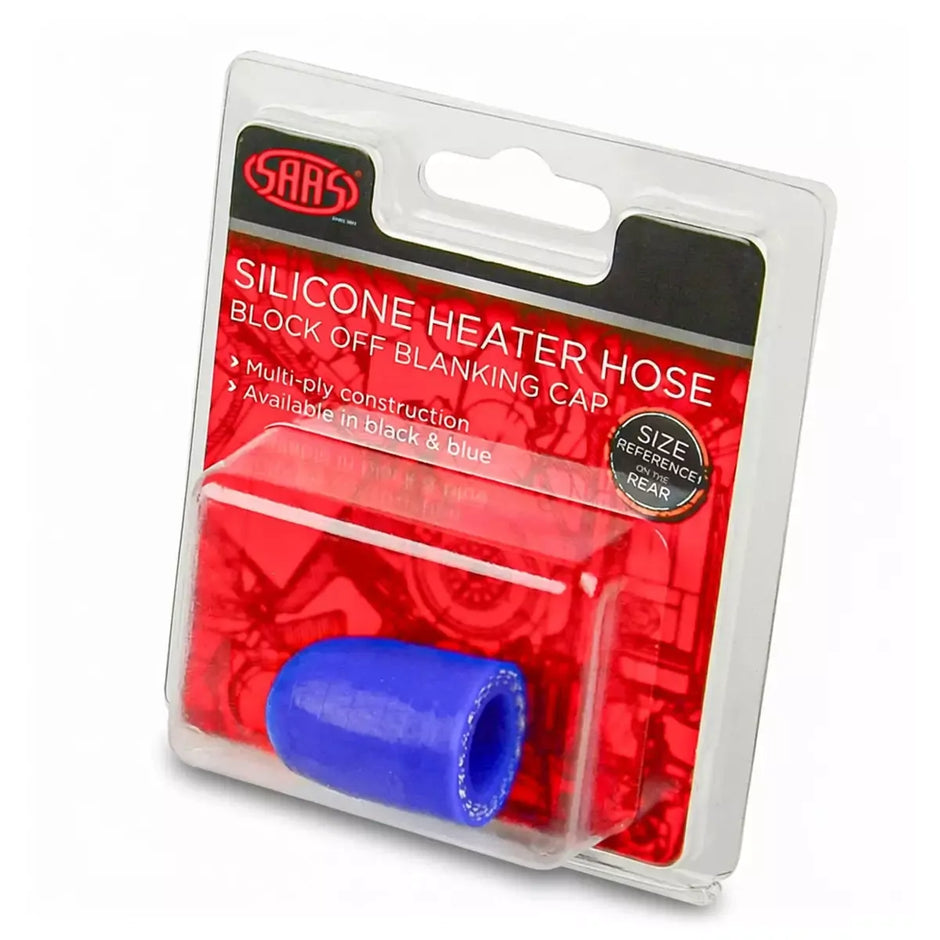 SAAS Silicone Heater Hose Blanking Cap 16mm (5/8") Blue SSHHB16E - view 1